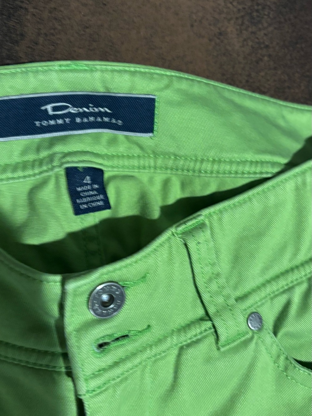 Tommy Bahama Lime Green Cropped Ankle Jeans